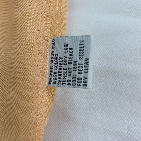 VTG Tommy Bahama Orange Sherbert Pleated 100 % Silk Women’s Shorts Size 10 - Picture 11 of 12